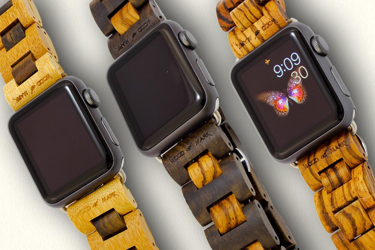 Ahorre un 25% en las hermosas correas Wood Mark Apple Watch
